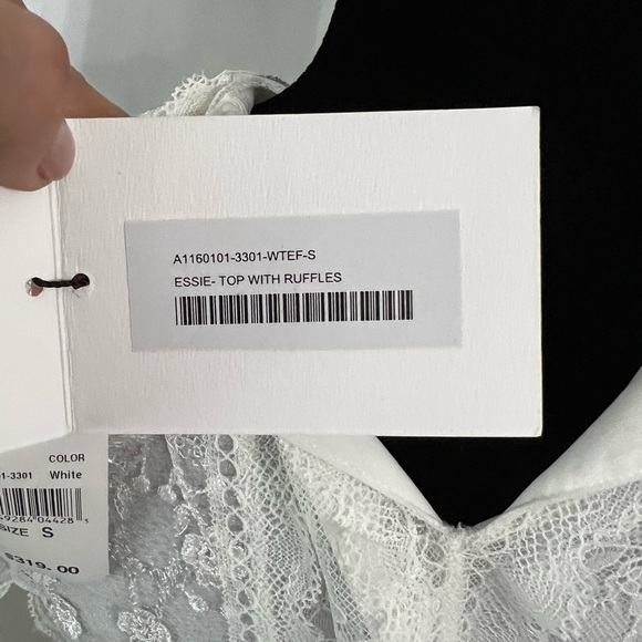 Alexis Essie Embroidered Floral Lace white Top - Picture 9 of 9